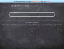 Tablet Screenshot of davidsbarbecue.com